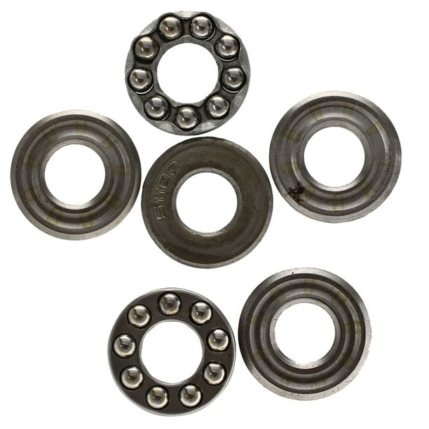 2 Pcs 10 x 24 x 9mm 51100 Single Direction Thrust Ball Bearings 2 Pcs 10 x 24 x 9mm 51100 Single Direction Thrust Ball Bearings